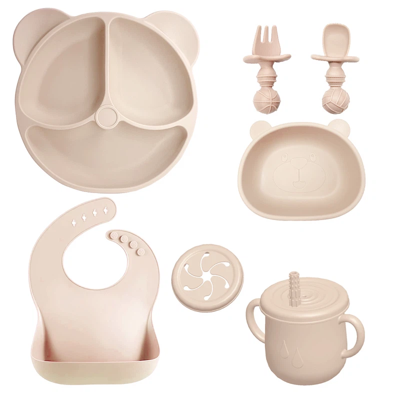 silicone baby plate set silicone baby plate set