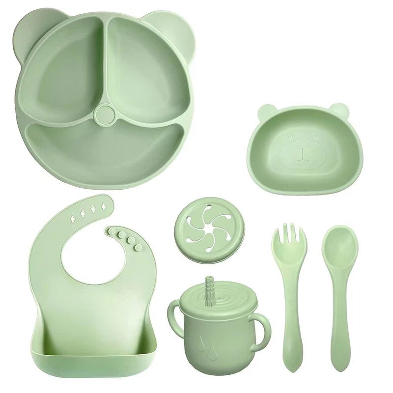silicone baby plate and bowl silicone baby plate and bowl