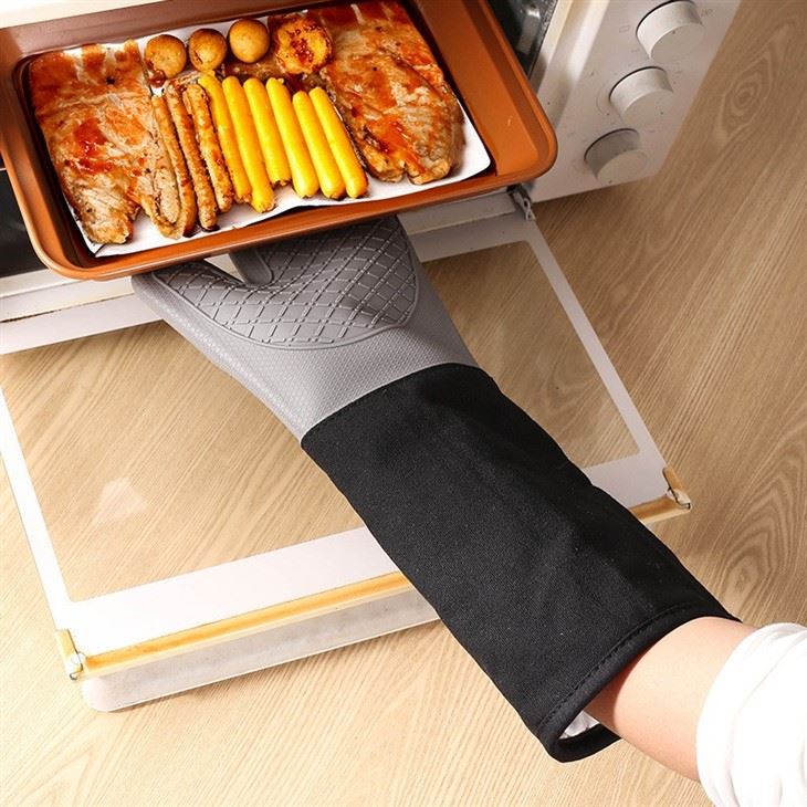 Extra Long Silicone Oven Mitt factory