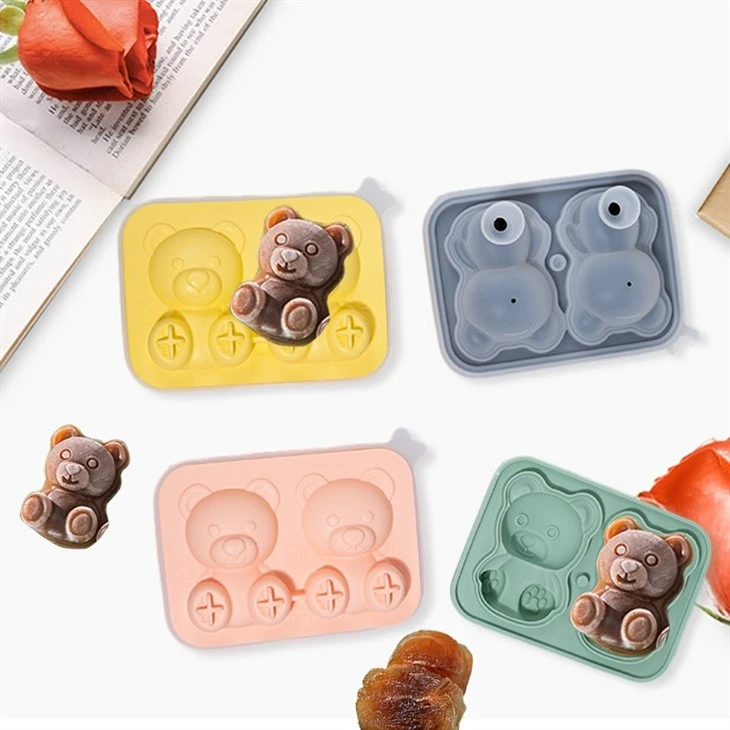 Premium Silicone Ice Cube Maker For Bear Shape suppliers